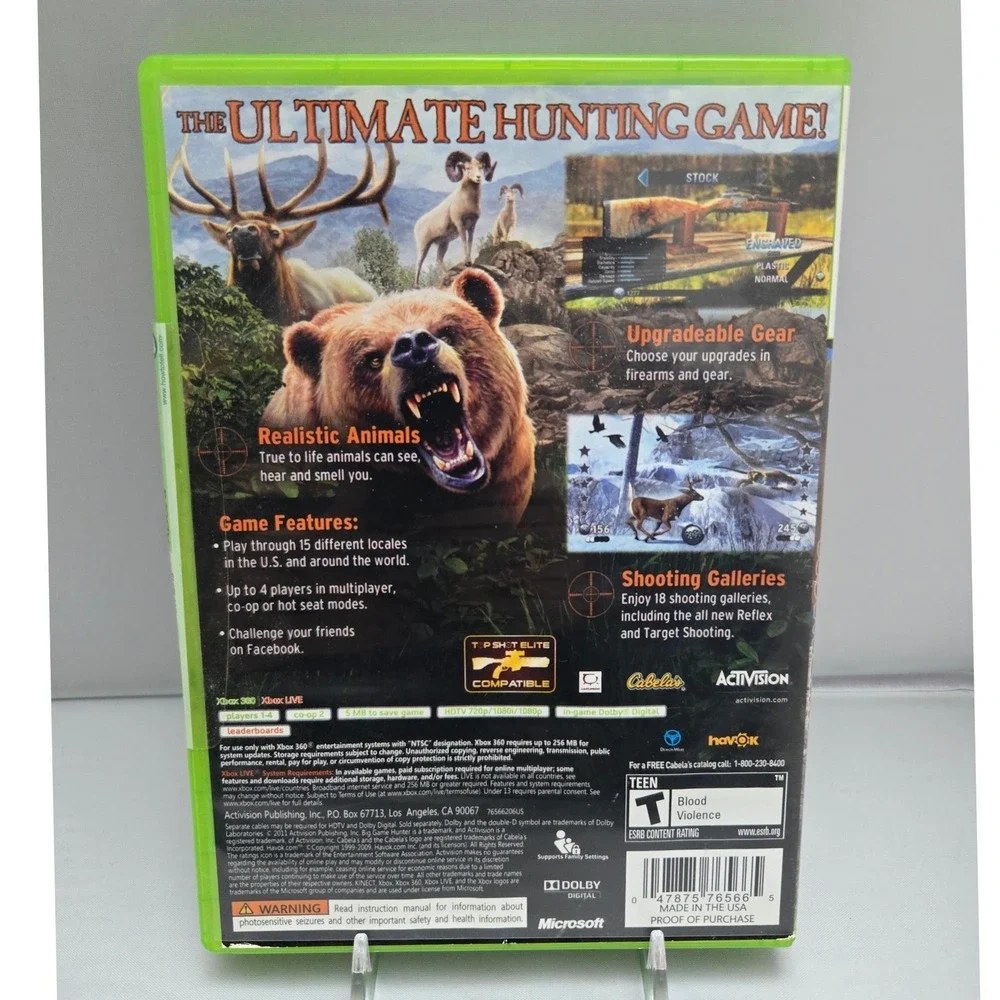 Cabelas Big Game Hunter 2012 - Microsoft Xbox 360 - CIB W/ Manual Tested & Works